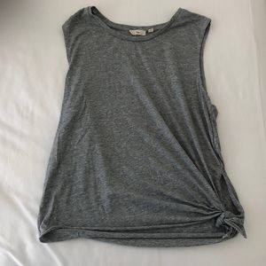Aritzia TNA grey cotton tank